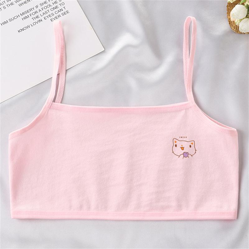 Đồ Lót Bé Gái, Áo Vest Dễ Thương, Thích Hợp Cho Thời Kỳ Phát Triển, Học Sinh Tiểu Học, Áo Ngực Mỏng Mùa Hè, Vải Thân Thiện Với Làn Da，Thích Hợp Cho Trẻ Em 1