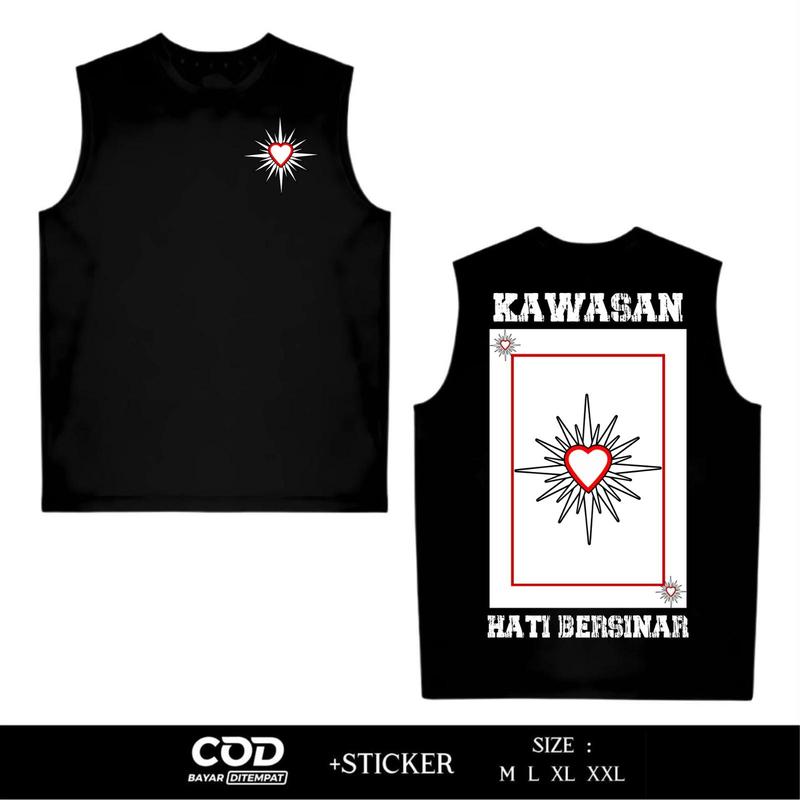 Kaos Singlet PSHT Kawasan Hati Bersinar Sablon DTF Desain Terbaru By Sablonkita 0