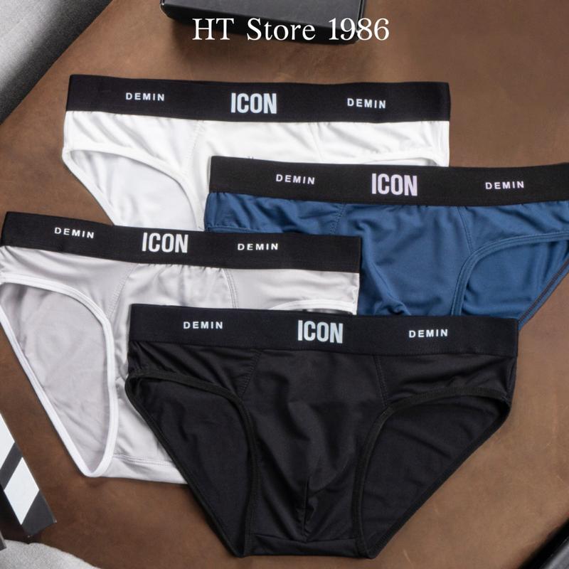 Quần sịp chéo nam thun lạnh co giãn 4 chiều, quần lót nam tam giác Icon kháng khuẩn