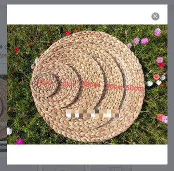 Thảm Lục Bình Giá Sỉ Trang Trí Nhà Cửa, Đạo Cụ Chụp Anh, Lót Chậu Cây, Thảm Ngồi  Đồng Tháp Storeee