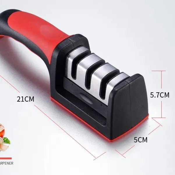 Dụng Cụ Mài Dao Bộ Mài Dao Cầm Tay 3 Rãnh 3 Cấp Độ Inox hiệu quả an toàn 3
