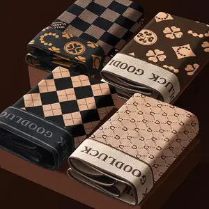 PAKET 4 PCS Celana Dalam Pria Boxer Motif Good Luck Poliester Spandek CDP109 NEXT LEVEL