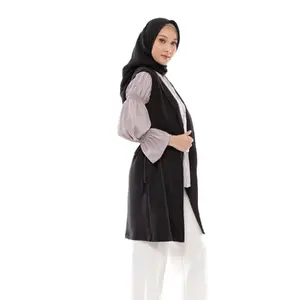 Outwear Muslim| Tazkia | Olivia Vest Cardigan Muslim perempuan