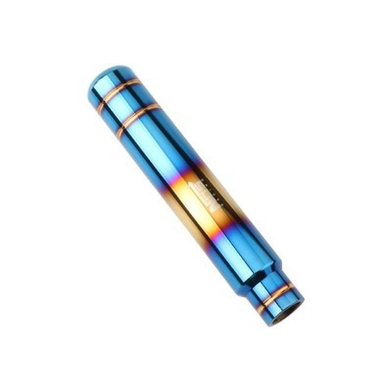 Núm Chuyển Số, Phong Cách Ngọn Lửa Xanh JDM, Chất Liệu Nhôm Vàng, 18cm, Đầu Cần Số Sang Số, Thích Hợp Cho Ô Tô Thông Dụng 1
