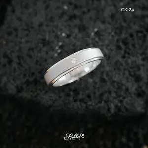[READY STOCK] Engagement Ring CK-24 Cincin Pernikahan Pria Permata Diamond