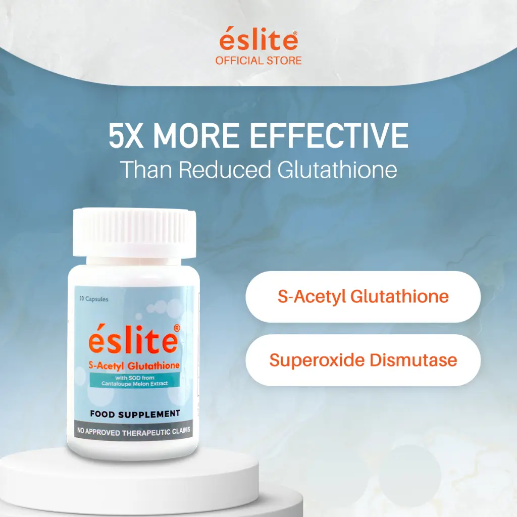 OFFICIAL] Eslite S-Acetyl Glutathione (Anti Aging and Skin Whitening Gluta  Capsule) 30 Capsules