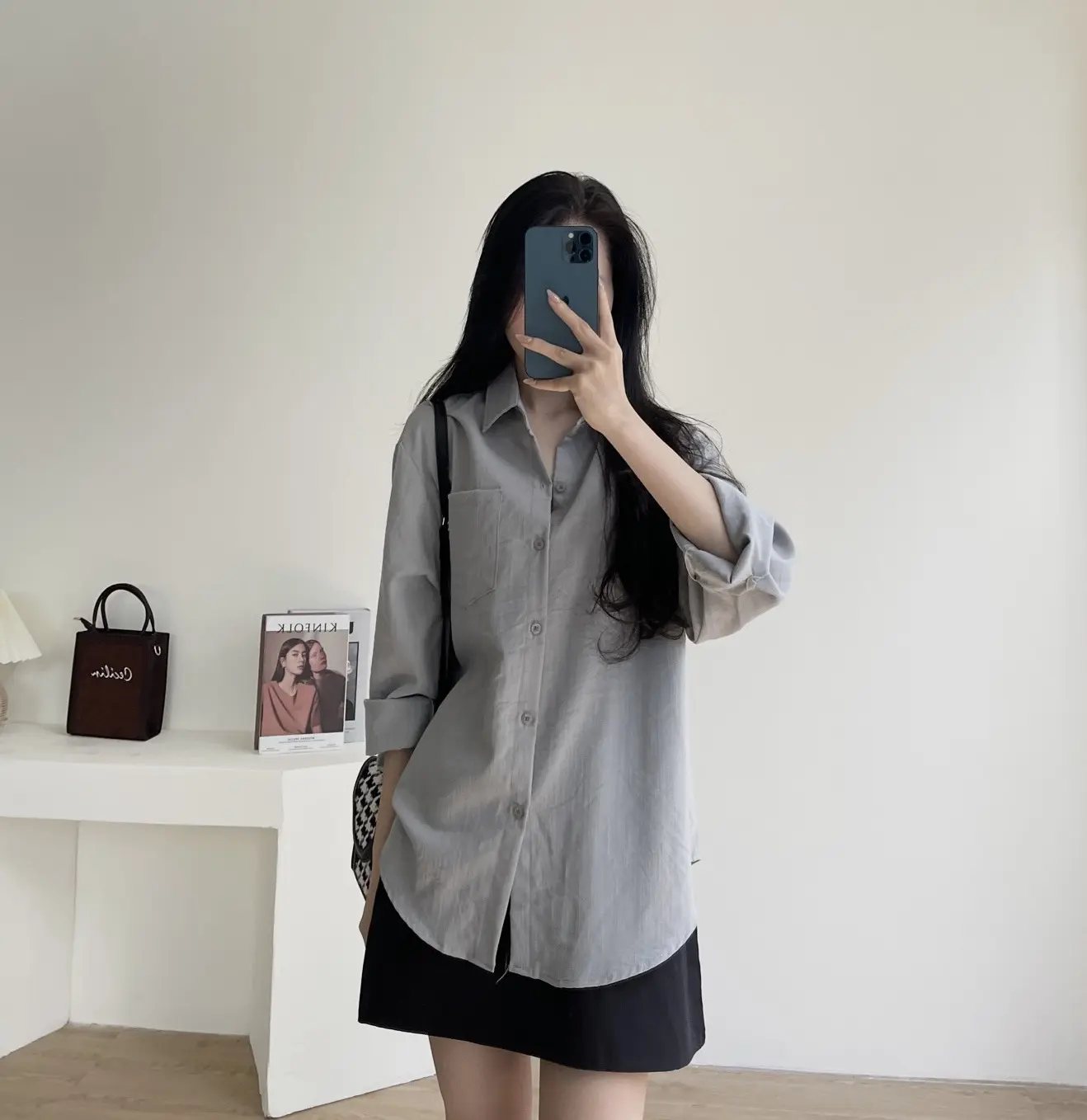 Áo sơ mi đũi xước dáng rộng , áo sơ mi chất vải thoảng mát Miho house | BigBuy360 - bigbuy360.vn