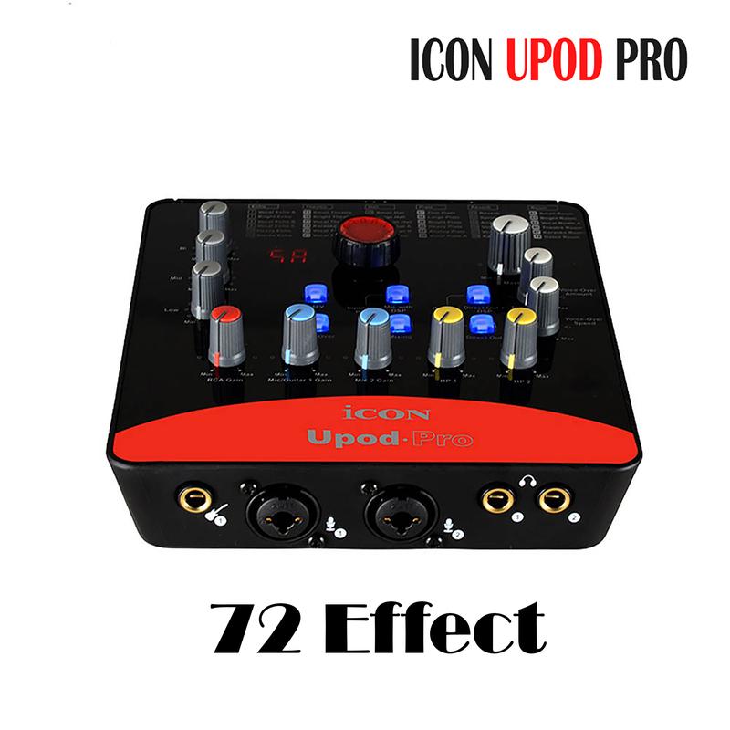 SOUND CARD ICON UPOD PRO 72 Effect KHI DÙNG VỚI ĐIỆN THOẠI VÀ CSO THỂ CÀI ĐƯỢC PHẦN MỀM TRÊN MÁY TÍNH