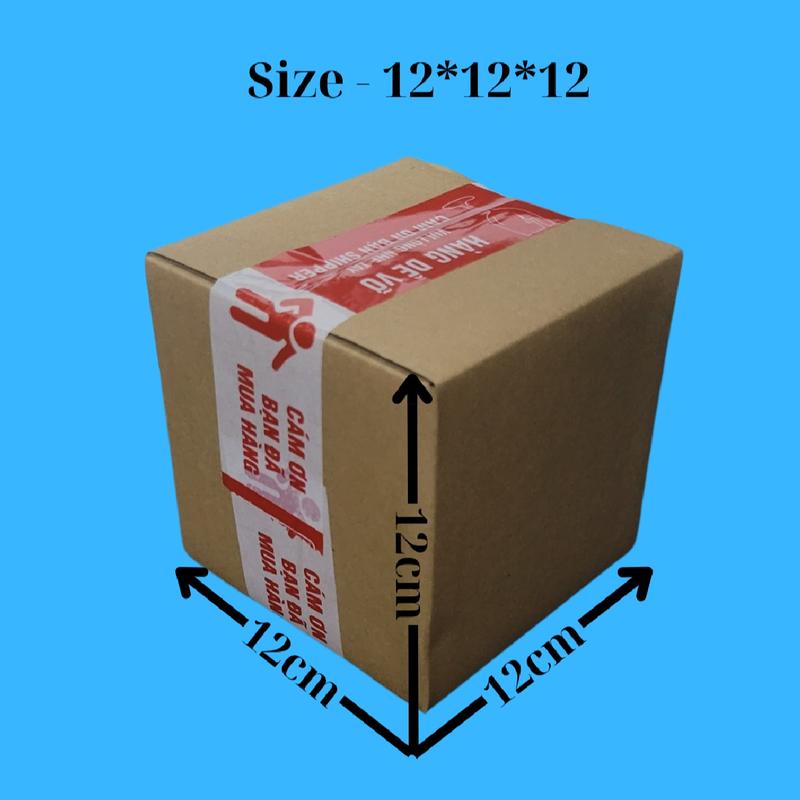 Size 12X12X12 -100 Cái Thùng Carton Đóng Hàng, hopshipcod, Thùng Giấy 3 lớp cứng chắc chắn, hộp carton