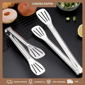 Capitan Makanan Stainless Steel / Pencapit Gorengan / Capitan Serbaguna / Capitan BBQ