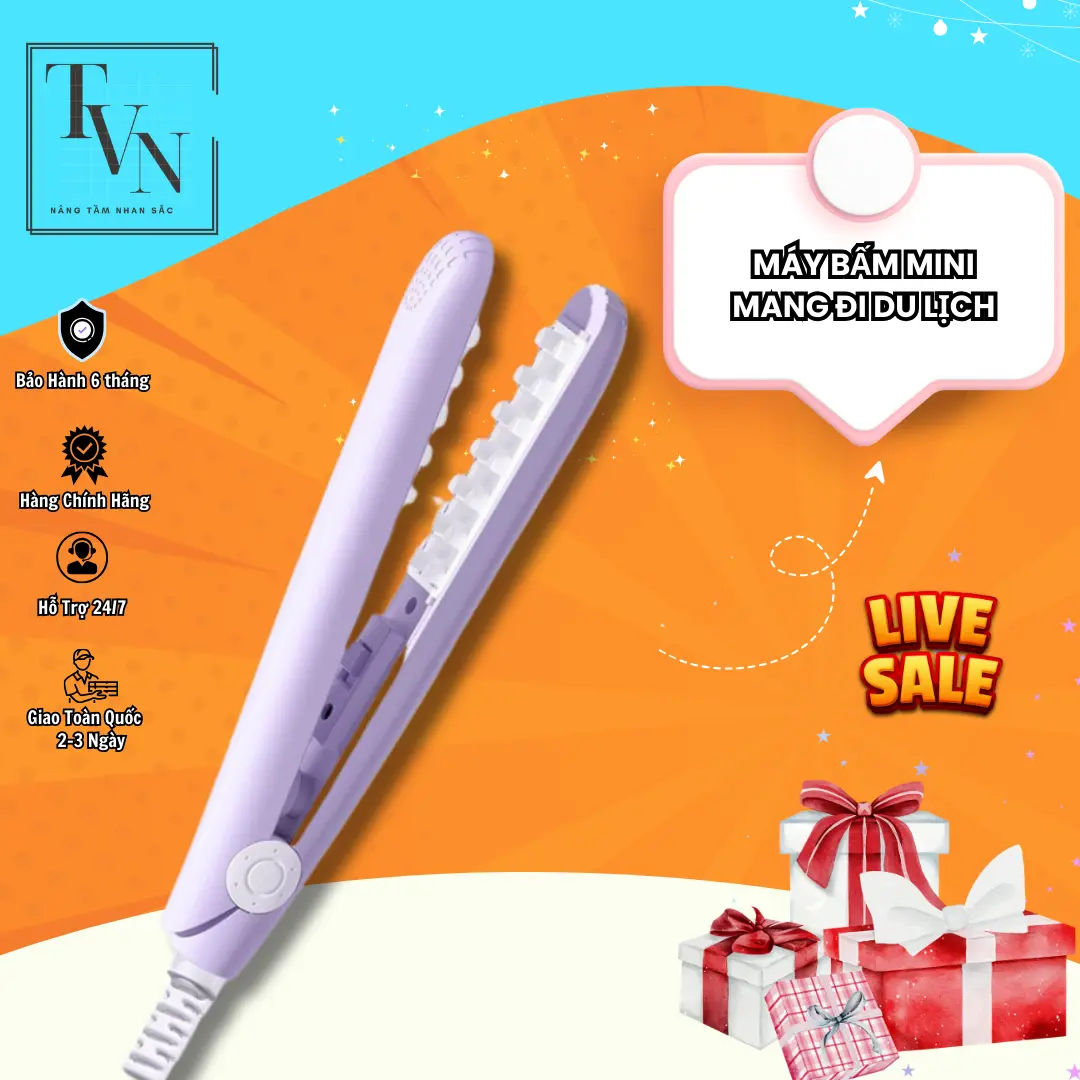 Máy dập phồng chân tóc mini TOP BEAUTY VN