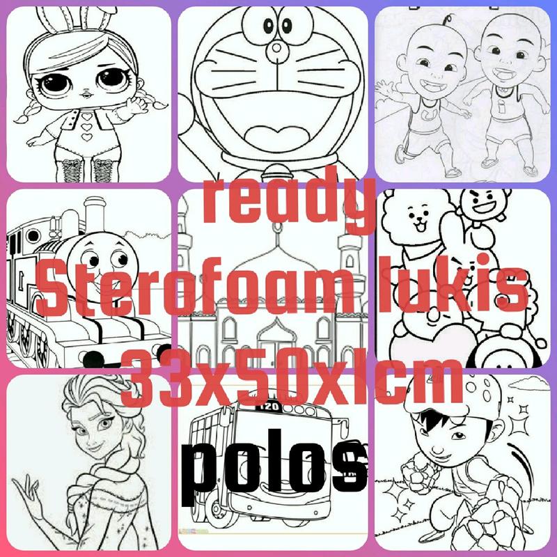 steyrofoam lukis mewarnai polos 0