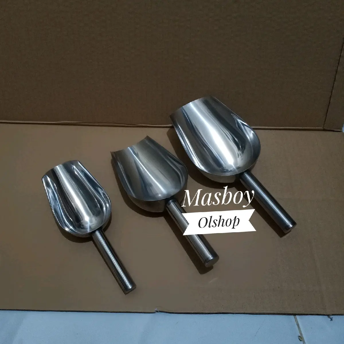 Serokan Es Batu Sendok Scoop Skop Gula Terigu Large Stainless Steel