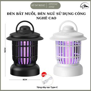 Đèn Bắt Muỗi, Đèn ngủ sử dụng công nghê cao, Máy Bắt Muỗi Thông Minh 2in1 dùng pin sạc USB tích điện 1200mAh - DCP26 Máy Đuổi Muỗi