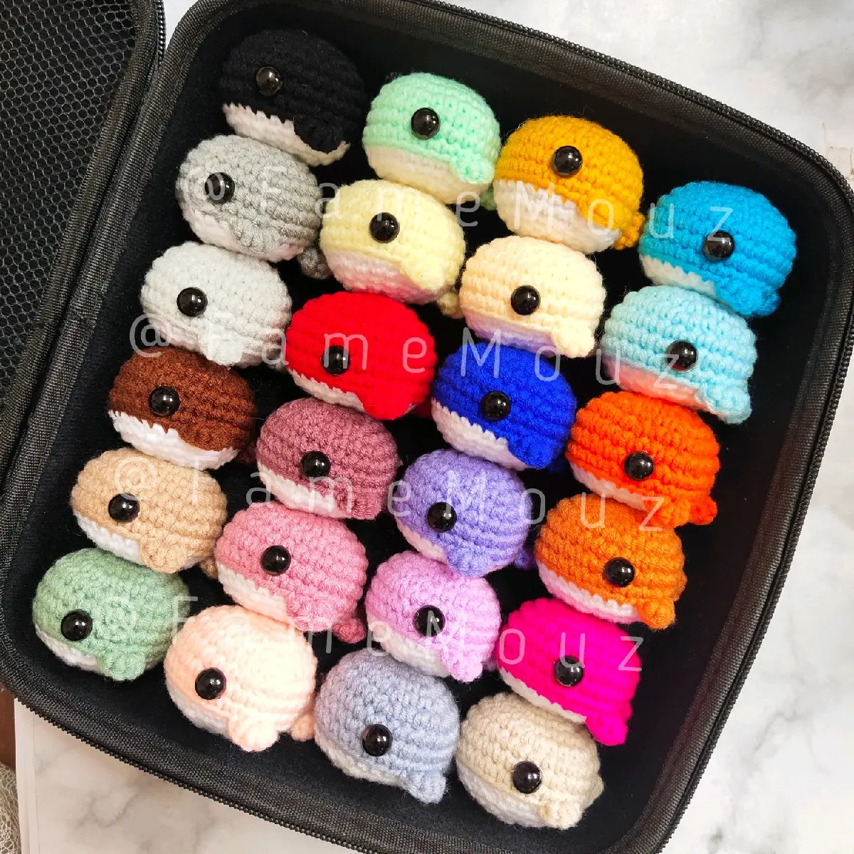 Gantungan Kunci Tas Rajut Amigurumi Baby Whale