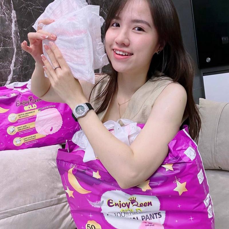 ( HÀNG LOẠI 1 )Bịch 50 miếng băng vệ sinh dạng quần Enjoy Qeen có túi rời từng miếng