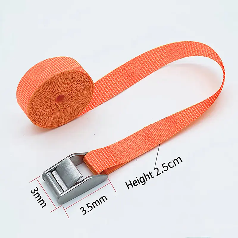 Dây Đai chở hàng, dài 5M, có khóa, đai buộc, cho xe máy, ô tô, xe đạp, dây kéo kim loại, dây đai cố định cần cẩu mạnh, cho túi Hành Lý 7