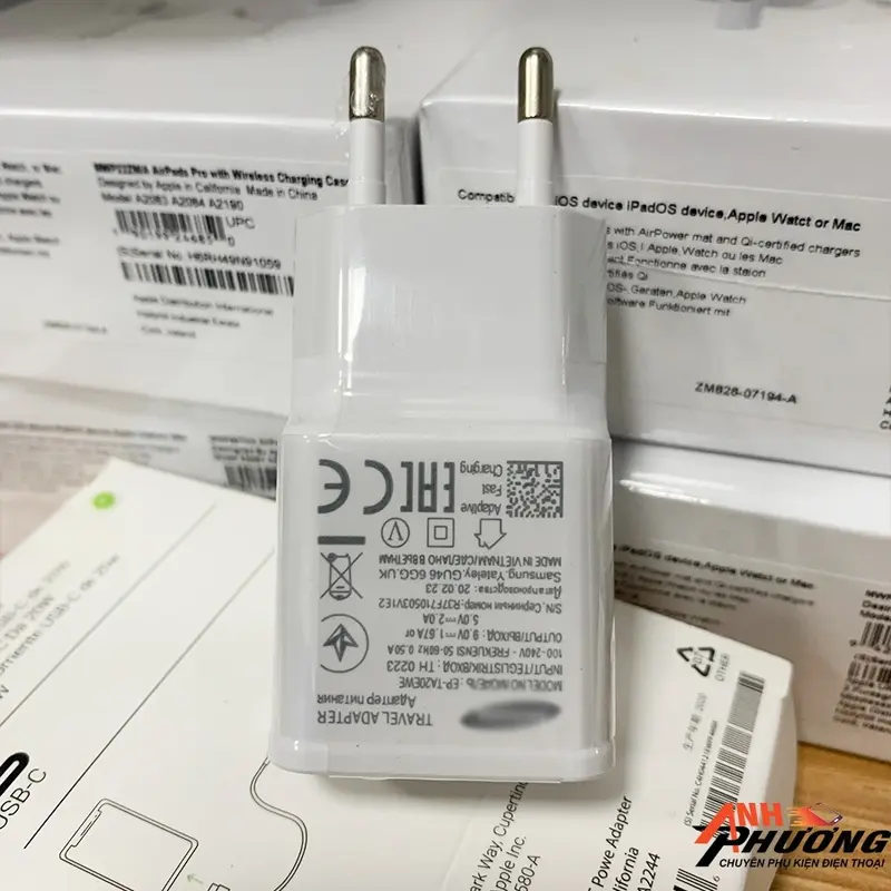 Bộ sạc nhanh Micro USB/Type C Cho S8, S9, S10, Note 8, Note 9, J5, J7 A50, Max 9V - 1.67A (15W) 2