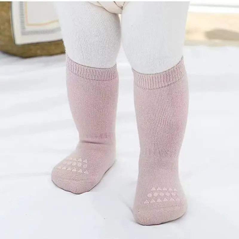 Tất cho bé vớ cho bé loại dày lót lông cao cổ chống trơn rất ấm áp , phù hợp rét đại hàn từ 0-3 tuổi,len dầy mịn - TL, 3
