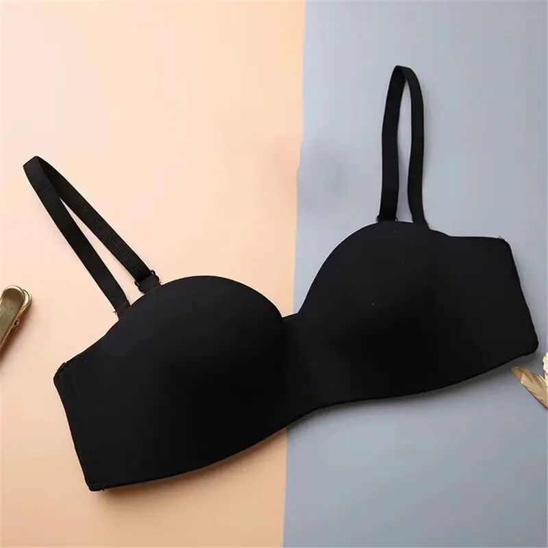 Áo Ngực Không Dây, Hỗ Trợ Nhẹ Nhàng Và Ổn Định, Thiết Kế Tối Giản Không Dây, Siêu Nhẹ, Kết Cấu Mịn, Thoải Mái, Kiểu Dáng Mới, Kẹo Bông, Hỗ Trợ Không Có Vòng 0