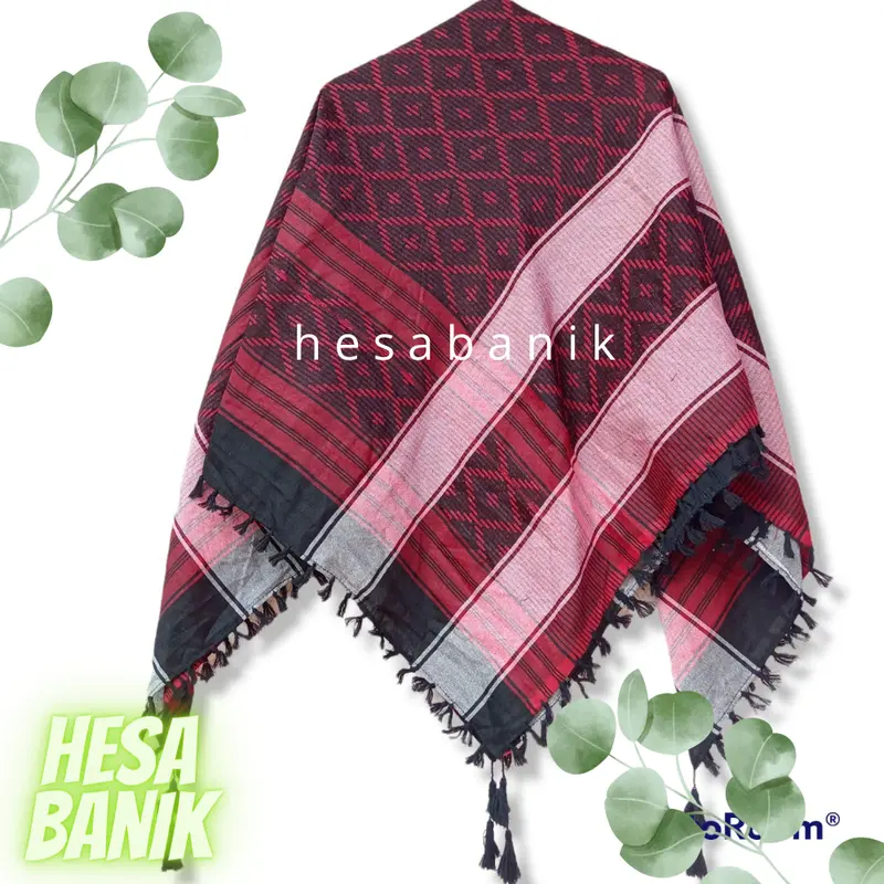 Sorban Songket Tenun / Sorban segiempat / Hijab Sorban / Sorban Songket Rumbai 7