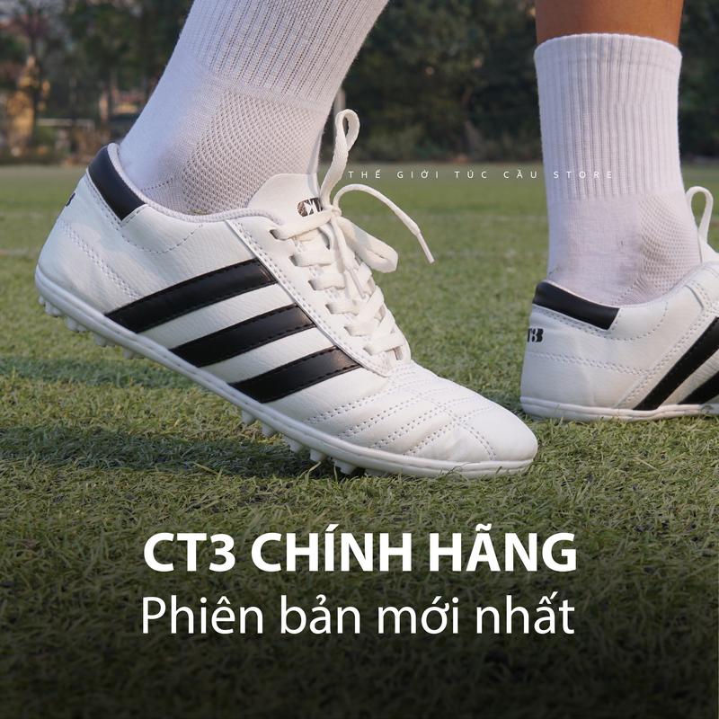 Giày Bóng Đá CT3 Chính Hãng Cường Trắng Bản Mới Nhất (Tặng Kèm Tất + Lót Giày Mizuno) Sport Giày Thể Thao