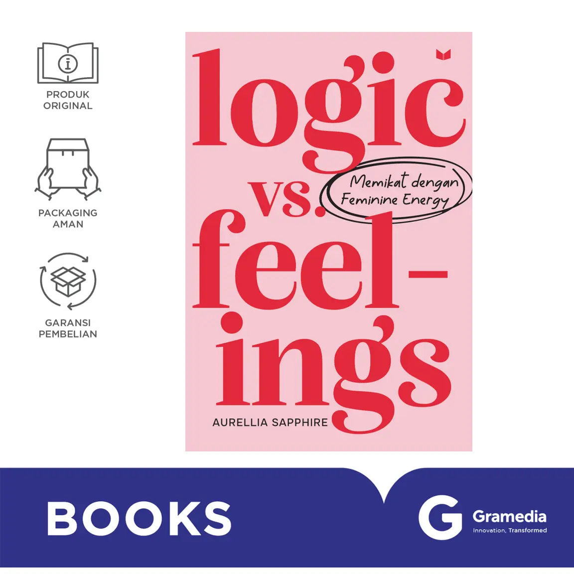 Gramedia Buku Novel  Logic Vs Feelings (Aurellia Sapphire)