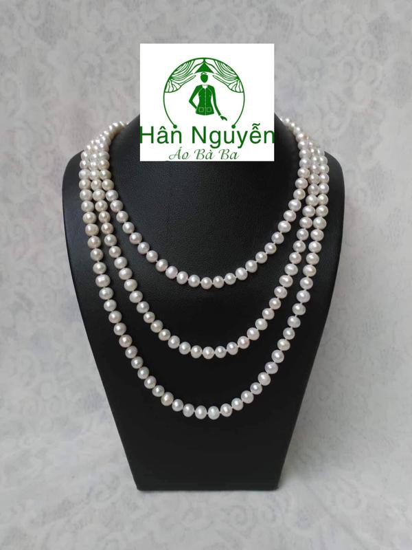 Phụ kiện : Vòng cổ Ngọc Trai - Hân Nguyễn Áo Bà Ba