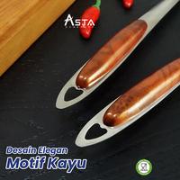 Gambar Asta Spatula Sutil Centong Sayur Stainless Steel Panjang 27 CM Handle Motif Kayu Tebal - Spatula dari Asta Homeware Kab. Sidoarjo 4 Tokopedia
