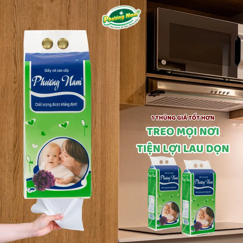 [COMBO 6 Bịch] Giấy Rút Treo Tường 1500 Tờ Phương Nam cao cấp lớn hương Lavender dịu nhẹ - Tiện Dụng, An Toàn, Thân Thiện Với Mọi Loại Da gia yves in h cong nghiep 5