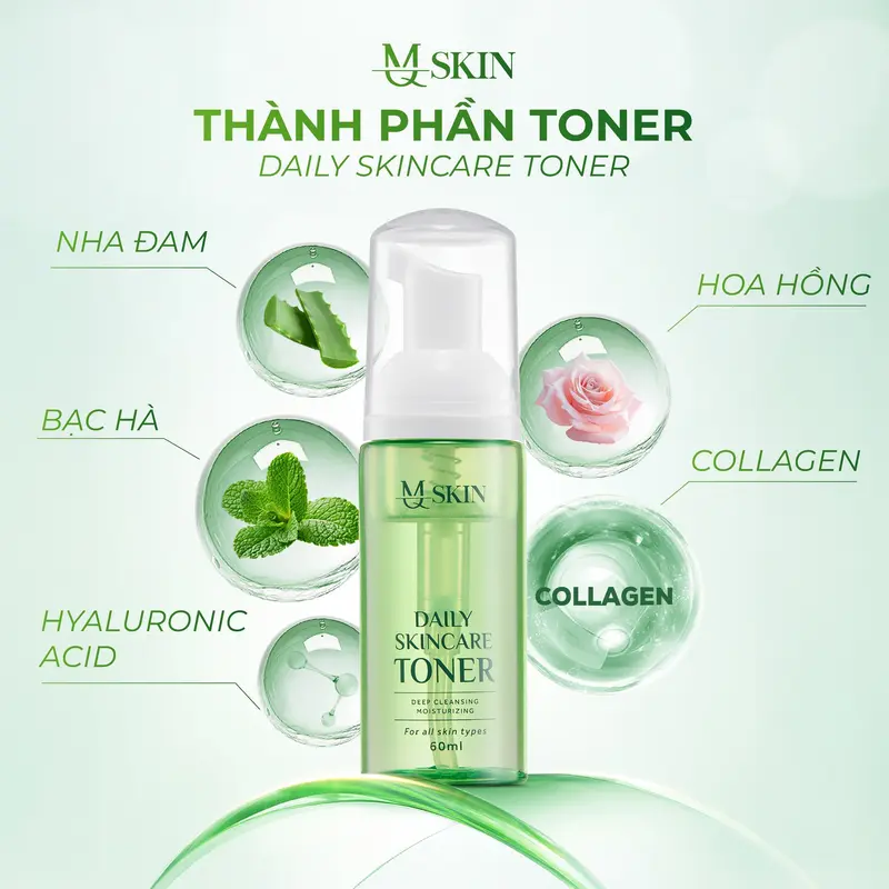 [MQ SKIN01] Combo 4 món Dưỡng ph.ục h.ồi da gồm [1 kem B5 15gr + 1 Serum sữa 10ml + 1 Tẩy trang 60ml + 1 Toner 60ml] Hỗ trợ dưỡng da ph.ục h.ồi b.óng m.ịn Skincare Women  Làm Đẹp Da 4