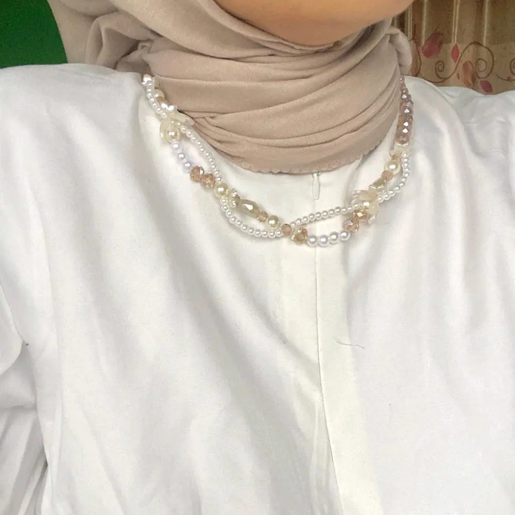 KALUNG CRYSTAL NECKLACE CHOCO LENGKUNG
