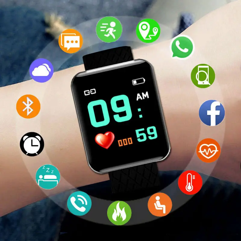 Đồng Hồ Thể Thao Thông Minh Kỹ Thuật Số, Dành Cho Nam Và Nữ, Đồng Hồ Đeo Tay Điện Tử LED Kỹ Thuật Số, Bluetooth, Đồng Hồ Đeo Tay Thể Dục, Thích Hợp Cho Trẻ Em Và Người Lớn, Tính Năng Giờ, Đồng Hồ Dây 2