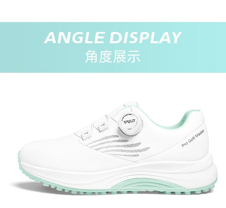 Product Introduction of [PGM] Golf Shoe Summer Women's Shoes Waterproof Knob Women's Sports Shoes Non-Slip Shock-Absorbing Lightweight Nail-Free Shoes Xz383 24