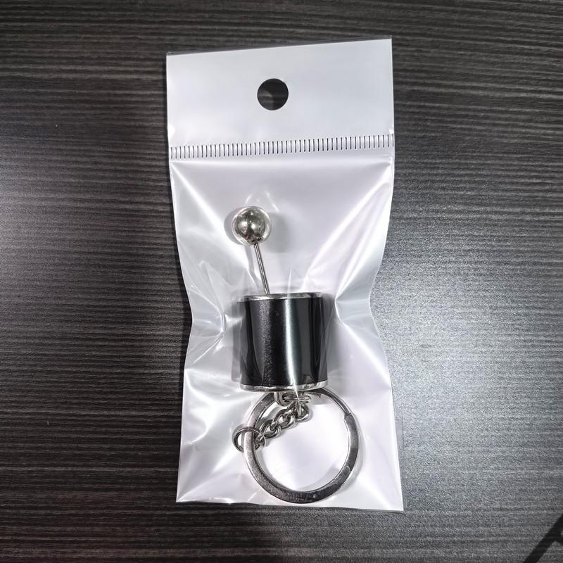 Car Hanging Gear Keychain, Metal Manual Six-Gear, Movable Shift, Key Pendants 6