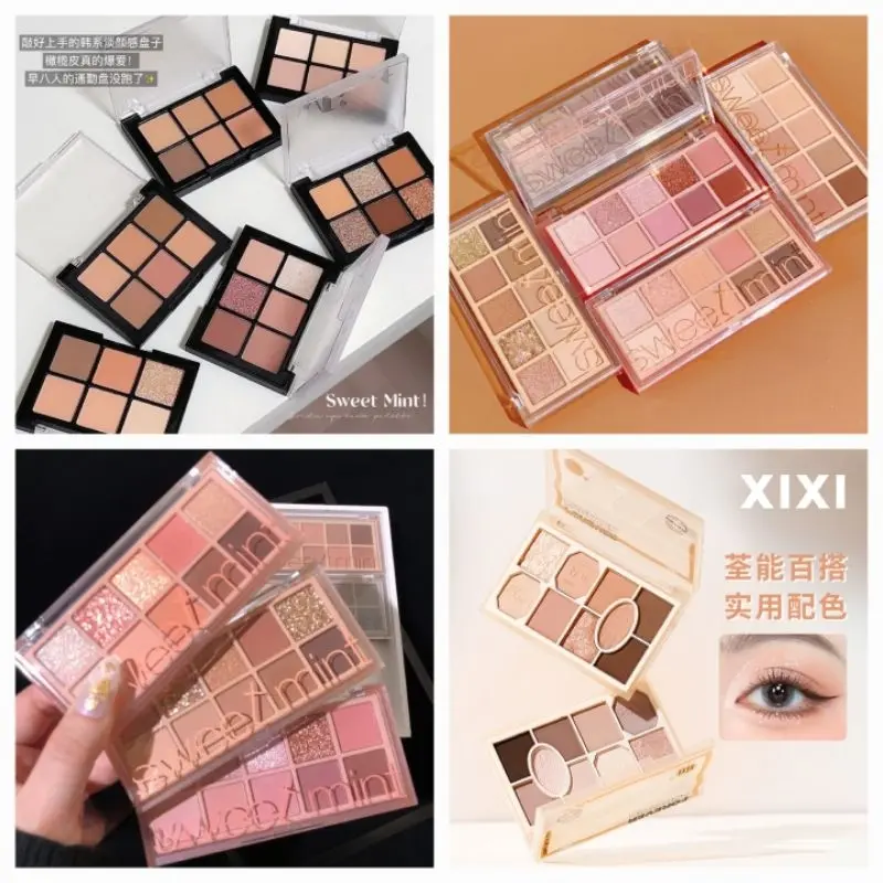BẢNG PHẤN MẮT NOVO 9 MÀU HÌNH BÁNH MÌ CUTE- CHẤT MỊN LÌ - ÁNH NHŨ LẤP LÁNH MẪU MỚI