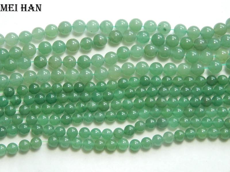 Product Introduction of Meihan (Free Shipping) 4 - 10mm Green Aventurine Smooth Round Stones Beads For Bracelet Necklace Jewerly Making Design 5