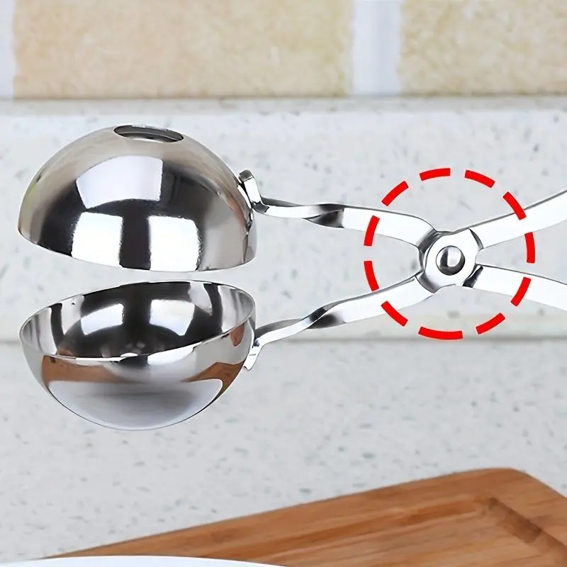 Stainless Steel Meat Ball Maker, 2 Counts Meat Ball Maker Tool, Kitchen Utensils & Gadgets for Home Barbecue Restaurant Picnic 2