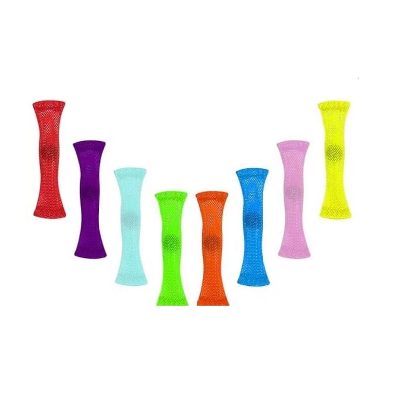 8 Counts Marble Mesh Fidget Toys Sensory Marble and Mesh Fidget Stress Relieve Toy for Family & Friend 1