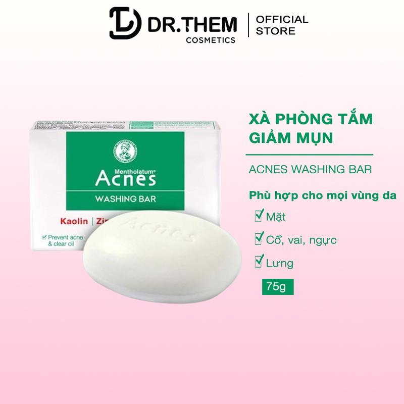 Xà Phòng Tắm Acnes Hỗ Trợ Ngăn Ngừa Mụn Lưng, Cổ, Vai, Ngực Acnes Washing Bar 75g (Xà Bông)