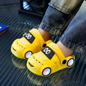 BABY SHOP Sandal Mobil Anak Laki Laki Sandal Mobil Anak Sandal Karet Anak Laki Laki Mobil Sandal Anak Bentuk Mobil Sandal Untuk Anak-anak Fashion Led Motif