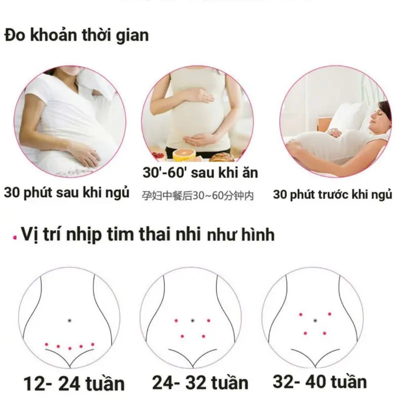 Hổ Trợ Cho Mẹ Bầu Dụng Cụ Nghe Tim Thai Cầm Tay, Thiết Bị Nghe Tim Thai Nhi Tại Nhà 2