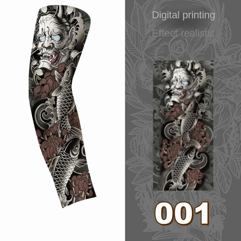 Product Introduction of 1PC Sports arm sleeves Anti-UV travel hand compression black tattoo cover wrislet Cooling Unisex Tattoo Sleeve 18