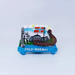 Fridge Tempelan Magnet Kulkas Souvenir Negara Norway Oslo Norwegia 179