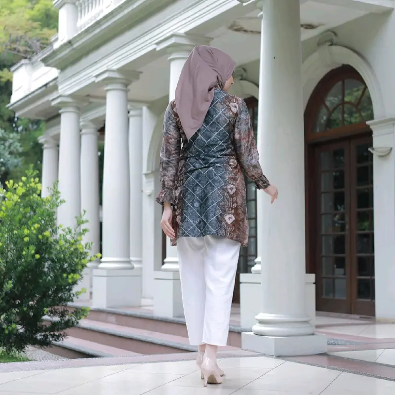 Alesha Tunic Lidya Batik Sasirangan Tunik Wanita 6