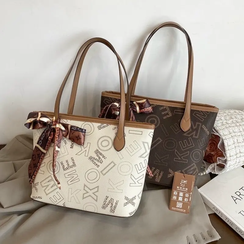 Túi xách nữ, túi tote công sở nữ XOM tặng kèm khăn đi làm đi chơi sang chảnh A377 Bag Đeo Vai 6