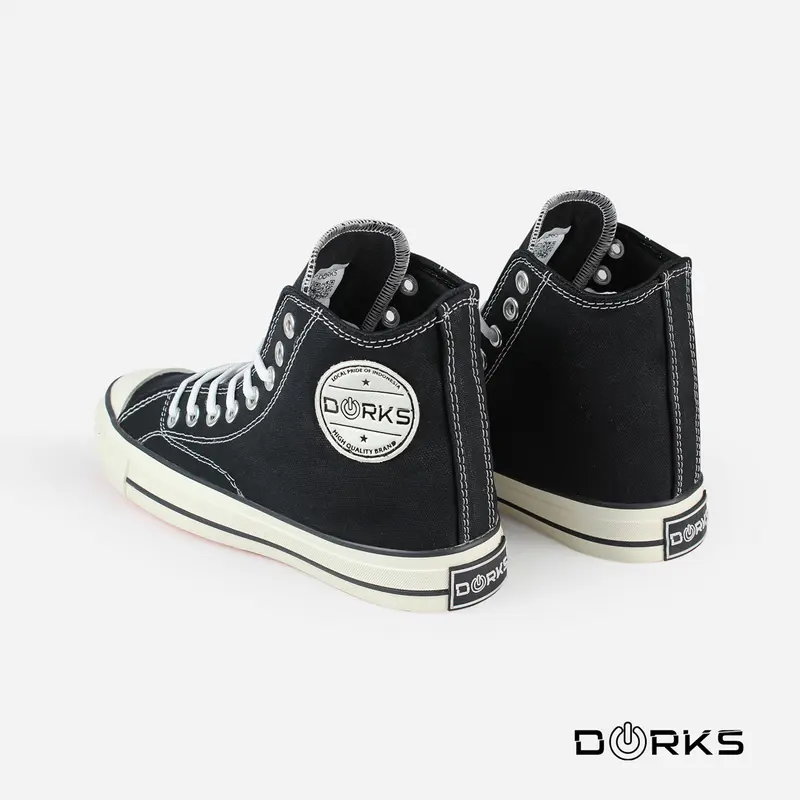 Dorks Back To School High Black - Sepatu Sneakers Casual Pria Wanita Original kerja shoes 5