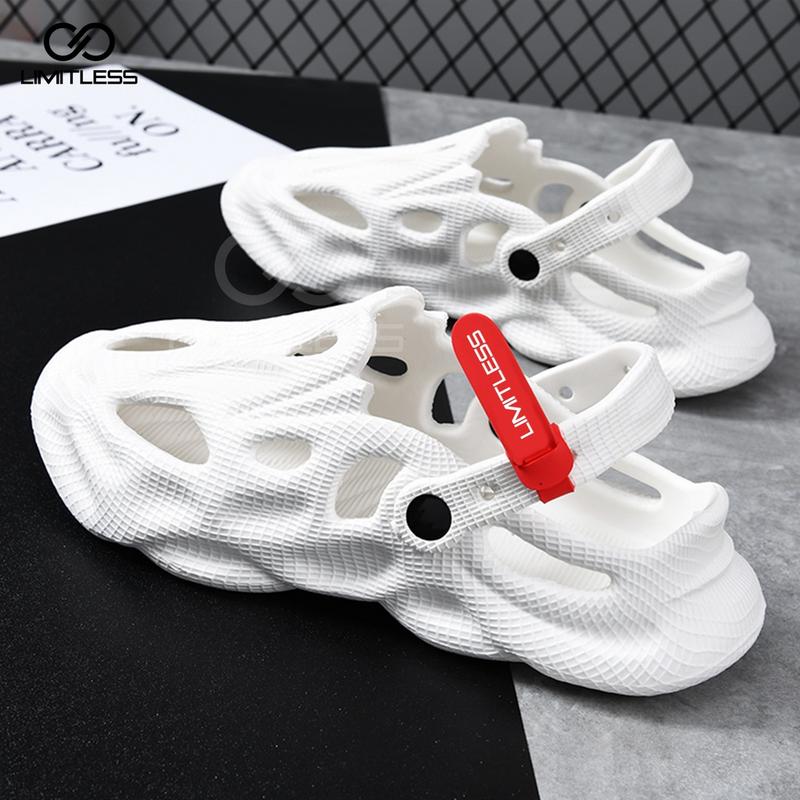 Limitless - Sandal Pria DRAGON Slide Eva Sendal Cowok Slop Premium Slip On Keren Terbaru Selop Pria Kekinian Jepit ( Kasual ) sandal  slip  karet 4