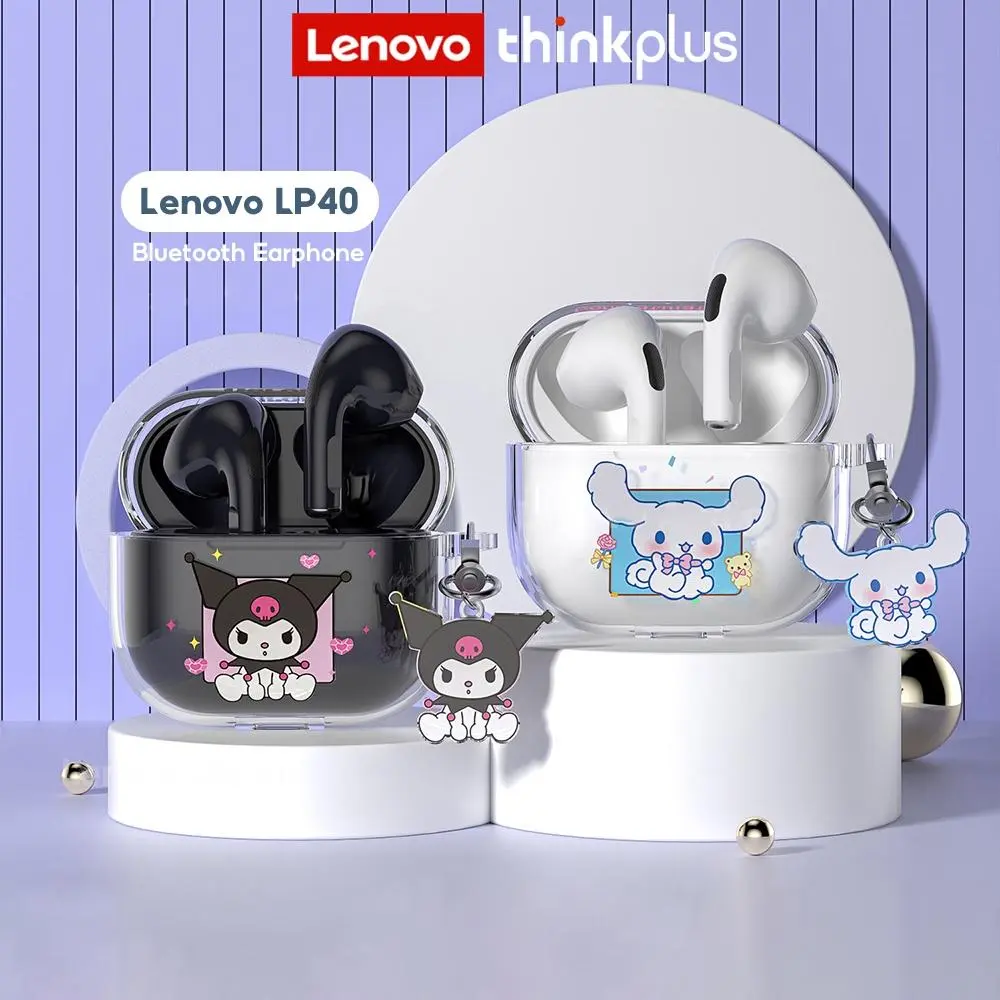 Lenovo - LP40 TWS หูฟังบลูทูธ หูฟังไร้สายขนาดเล็ก ชุดหูฟังเกมกีฬา ไมโครโฟน รองรับวิดีโอ IOS Android สากล