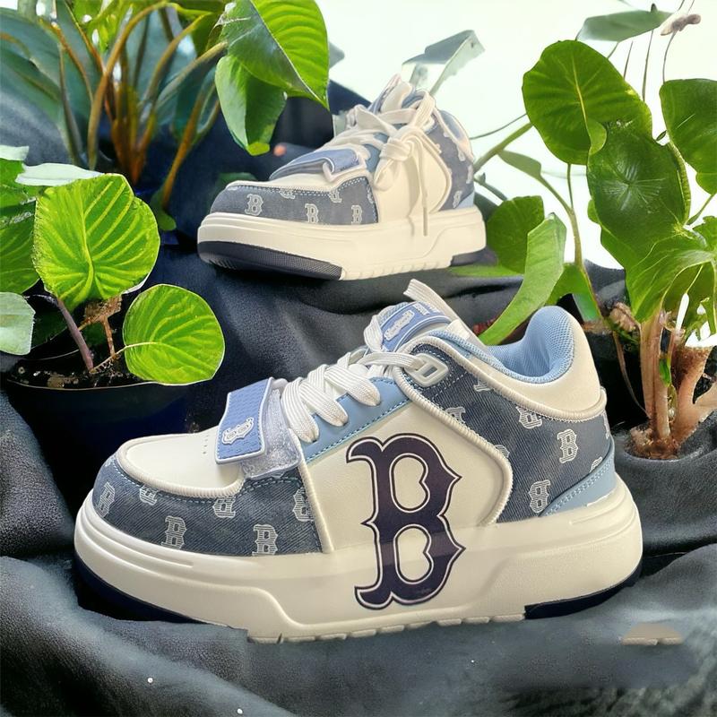 Giày thể thao MLBI Mid Xanh - Giày thể thao nữ đế cao thời trang,sang trọng Sneaker Shoes 8